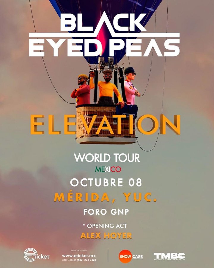 Cartel de Black Eyed Peas en Mérida, Yuc.