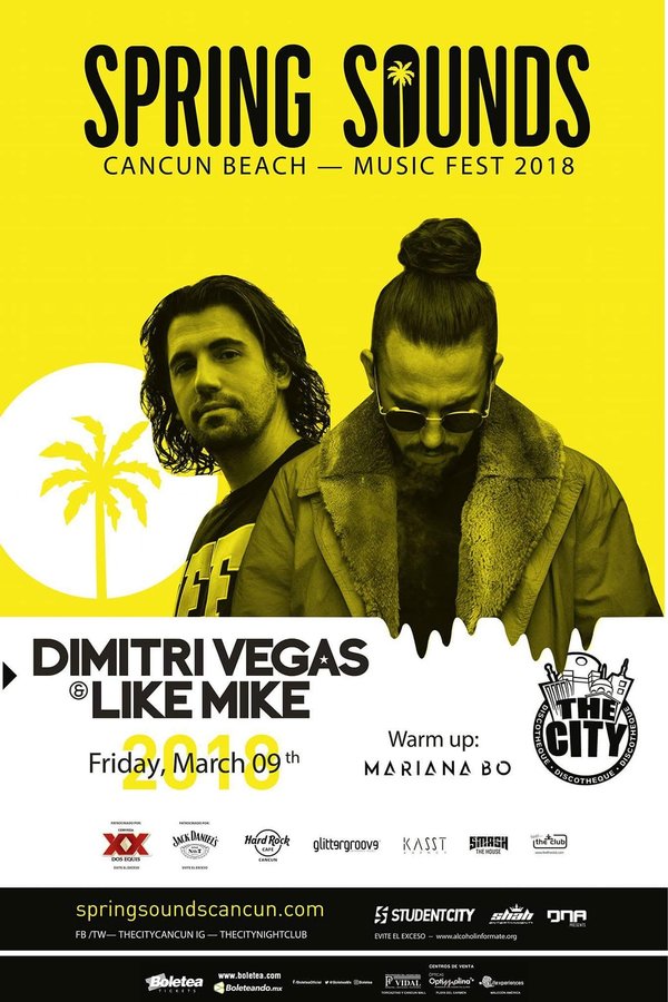Cartel de Dimitri Vegas & Like Mike en Cancún