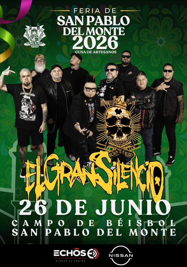 Cartel de El Gran Silencio en San Pablo del Monte, Tlax.