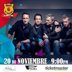 Cartel de Hombres G en Guadalajara