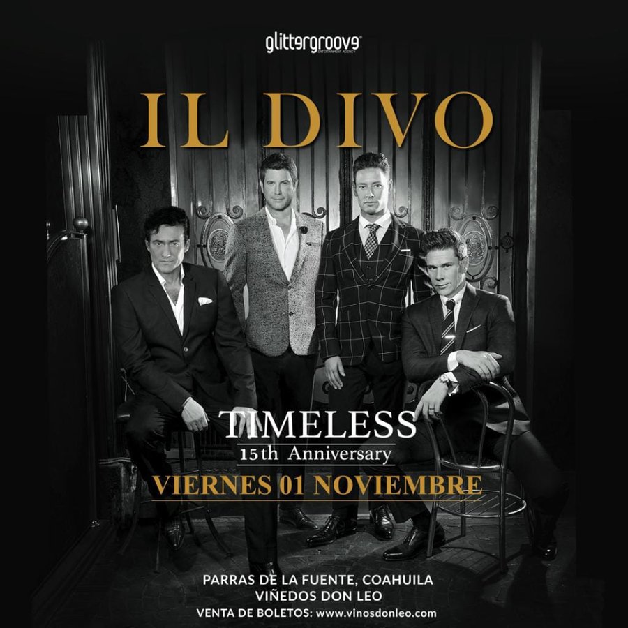 Cartel de Il Divo en Coahuila