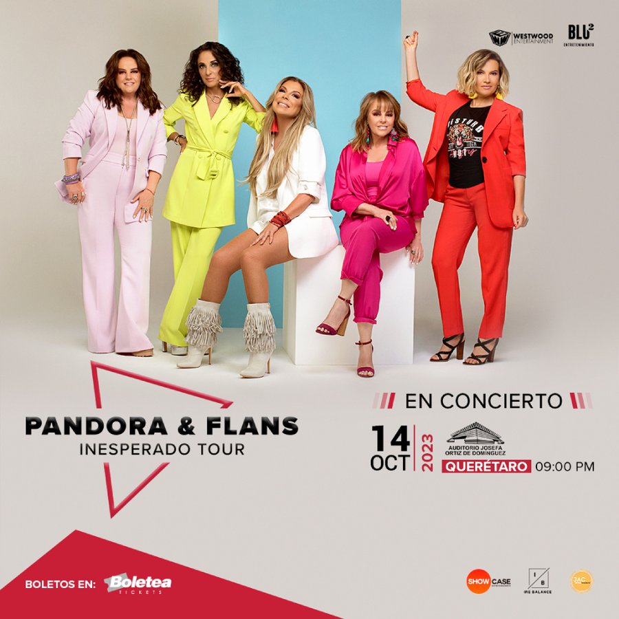 Cartel de Pandora & Flans en Querétaro