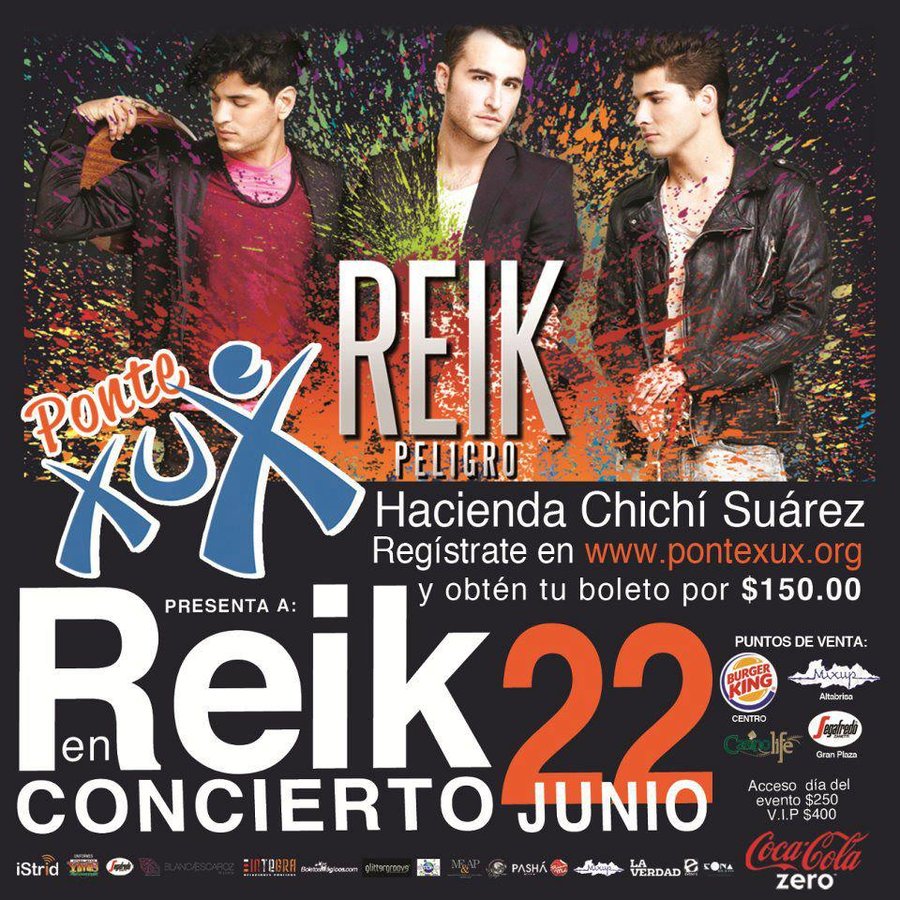 Cartel de Reik en Mérida, Yuc.